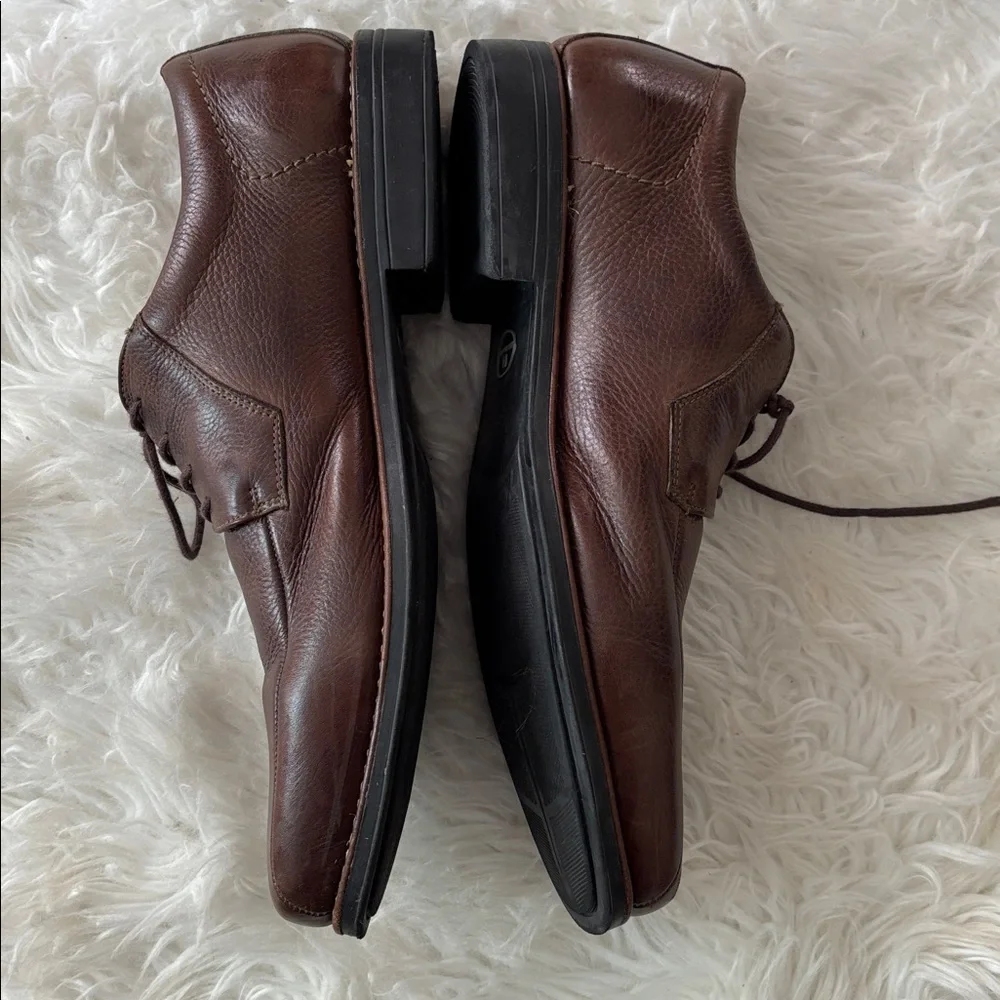 Sandro Moscolini Brown Leather Oxfords Loafers Dress Shoes Sz 14